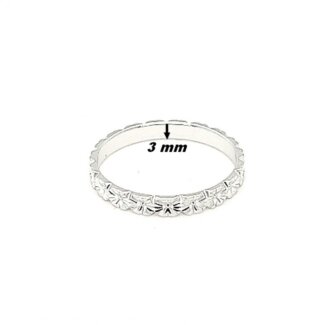 Alliance lapidée Femme Argent 925/1000 ROBBEZ MASSON, largeur