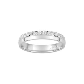 Alliance lisse et lapidée Femme Argent 925/1000 ROBBEZ MASSON