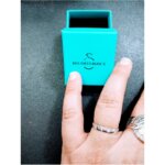 Alliance lisse et lapidée Femme Argent 925/1000 ROBBEZ MASSON, autre vue