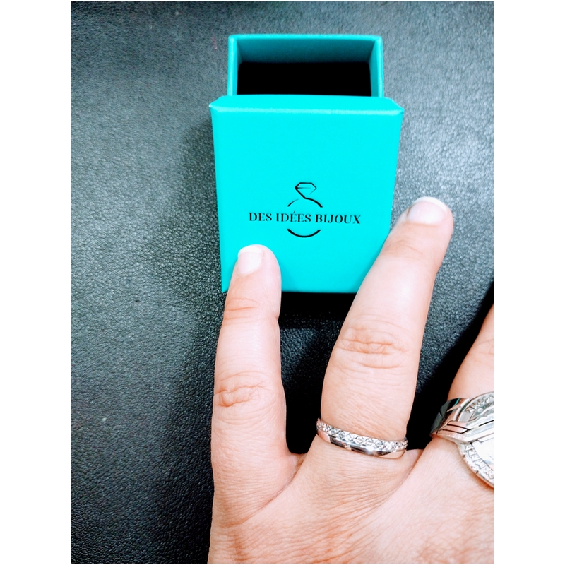 alliance-femme-lapidee-lisse-argent-925-robbez-masson-337306-autre-vue Alliance lisse et lapidée Femme Argent 925/1000 ROBBEZ MASSON, autre vue