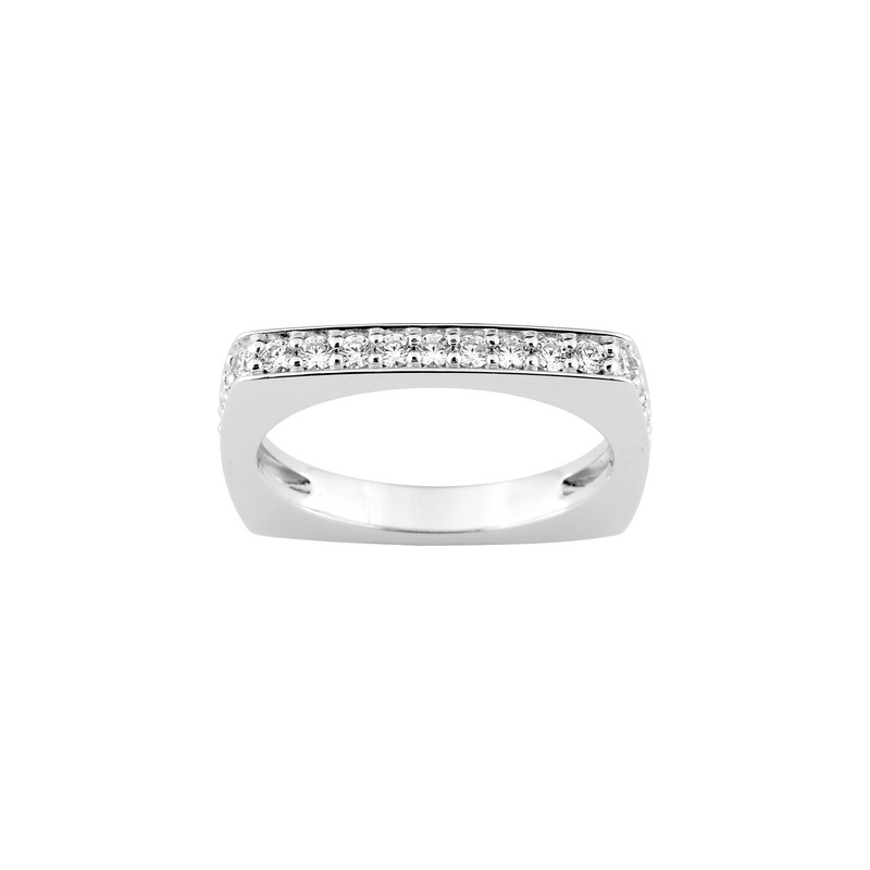 alliance-femme-rectangulaire-argent-925-oxydes-robbre-masson-ASRA271Z Alliance rectangulaire Femme Argent 925/1000 et Oxydes de zirconium ROBBEZ MASSON