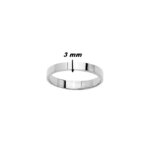 Alliance ruban lisse Femme Argent 925/1000 ROBBEZ MASSON, largeur