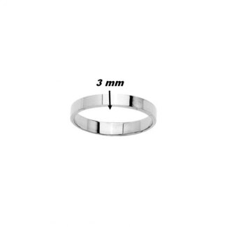 Alliance ruban lisse Femme Argent 925/1000 ROBBEZ MASSON, largeur
