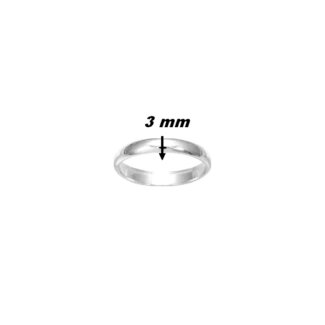 Alliance lisse Femme Argent 925/1000 ROBBEZ MASSON, largeur