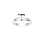 Alliance lisse Homme Argent 925/1000 ROBBEZ MASSON, largeur