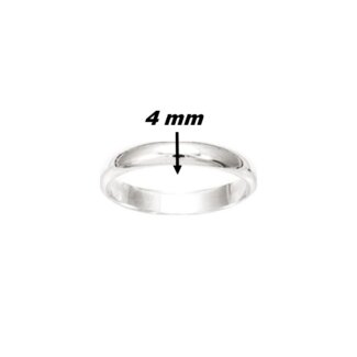 Alliance lisse Homme Argent 925/1000 ROBBEZ MASSON, largeur