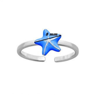 Bague ouverte Enfant Etoile de mer Argent 925/1000 ROBBEZ MASSON, largeur