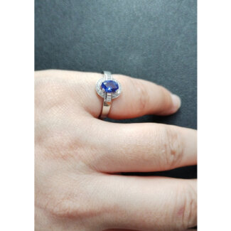 Bague Femme Argent 925/1000 et Oxydes de zirconium de couleur CHRISTIAN BERNARD portée