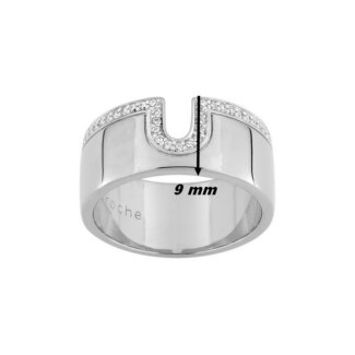 Bague Gemme Argent et Oxydes Guy Laroche largeur