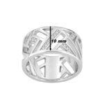 Bague Femme Argent et Oxydes Guy Laroche largeur