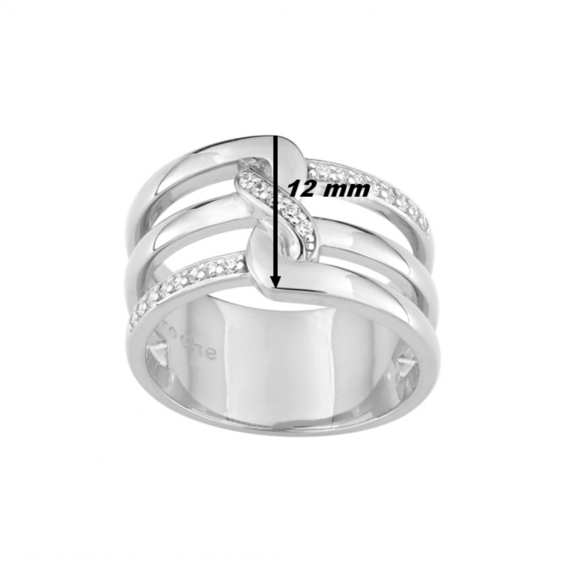 bague-femme-argent-oxydes-guy-laroche-g37060-11-largeur Bague Femme Argent et Oxydes Guy Laroche largeur