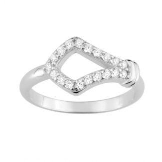 Bague Femme Argent 925/1000 et Oxydes de zirconium MURAT
