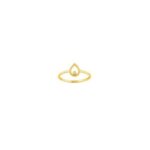 Bague goutte Femme Or jaune 750/1000 et Oxyde de zirconium ROBBEZ MASSON