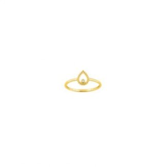 Bague goutte Femme Or jaune 750/1000 et Oxyde de zirconium ROBBEZ MASSON