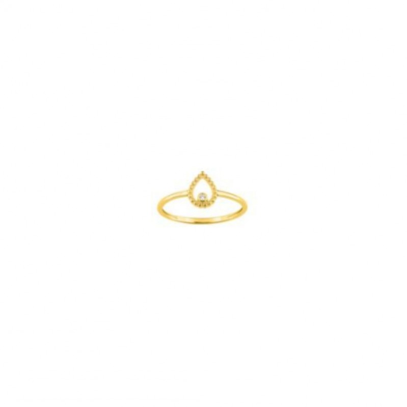 bague-femme-goutte-or-jaune-750-oxyde-robbez-masson-1-7355-Z0 Bague goutte Femme Or jaune 750/1000 et Oxyde de zirconium ROBBEZ MASSON