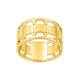 Bague Femme graphique Plaqué Or MURAT