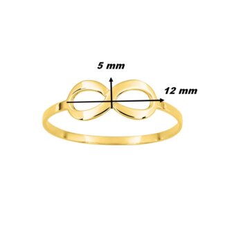 Bague Femme Infini Or jaune 750/1000 ROBBEZ MASSON, dimensions