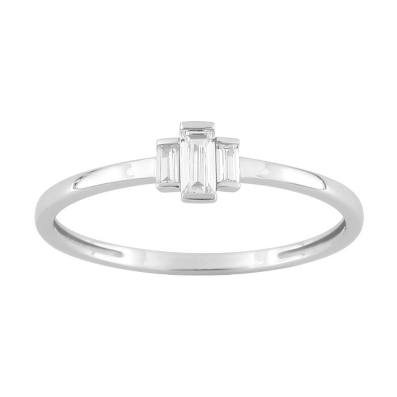 bague-femme-or-blanc-750-oxyde-robbez-masson-1-7142-Z1 Bague Femme Or blanc 750/1000 et Oxydes de zirconium ROBBEZ MASSON