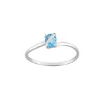 Bague Femme Or blanc 750/1000 et Topaze ROBBEZ MASSON