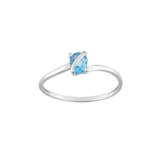 Bague Femme Or blanc 750/1000 et Topaze ROBBEZ MASSON