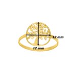 Bague Femme Arbre de vie Or jaune 750/1000 ROBBEZ MASSON, diamètre