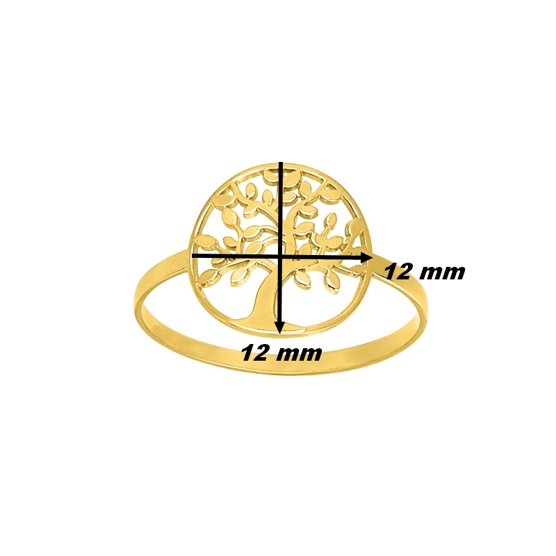 bague-femme-or-jaune-750-arbre-de-vie-robbez-masson-11206-dimension Bague Femme Arbre de vie Or jaune 750/1000 ROBBEZ MASSON, diamètre