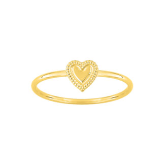Bague Cœur Femme Or jaune 750/1000 ROBBEZ MASSON