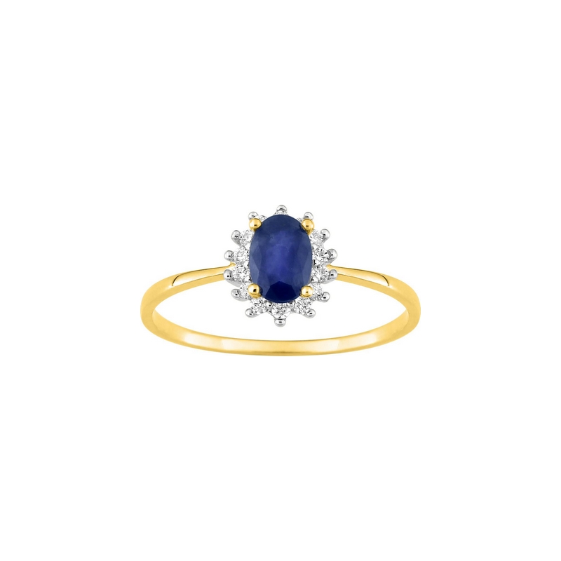 bague-femme-or-jaune-750-rhodium-saphir-oxyde-robbez-masson-1-3099-S3 Bague Femme Or jaune 750/1000, Rhodium, Saphir et Oxydes de zirconium ROBBEZ MASSON