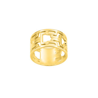 Bague Femme graphique Plaqué Or MURAT