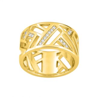 Bague Femme Plaqué Or et Oxydes Guy Laroche