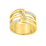 Bague Femme Plaqué Or et Oxydes Guy Laroche