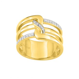 Bague Femme Plaqué Or et Oxydes Guy Laroche