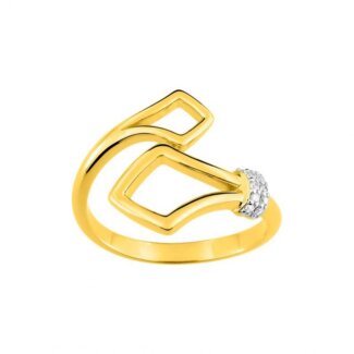 Bague Femme Plaqué Or et Oxydes de zirconium MURAT