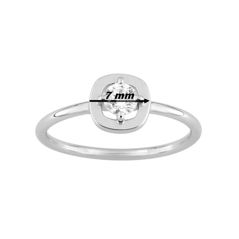 Bague Femme Argent 925/1000 et Oxyde de zirconium MURAT, dimensions