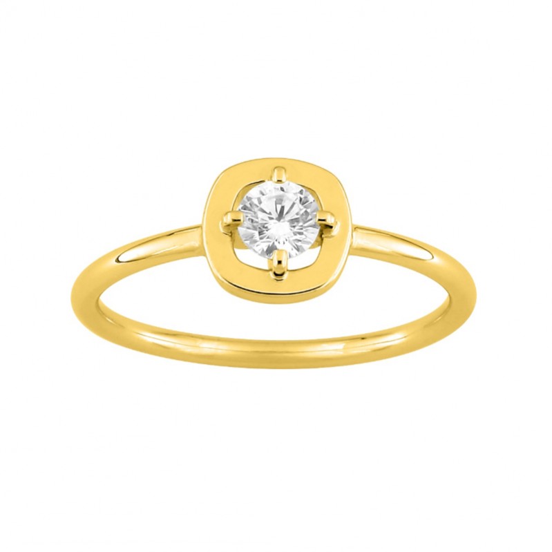 bague-glamour-femme-plaque-or-oxyde-murat-107269-1 Bague Femme Plaqué Or et Oxyde de zirconium MURAT
