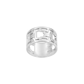 Adoptez un style contemporain avec cette bague Prospective Graphique en argent 925‰ rhodié. Son motif géométrique aux lignes adoucies apporte une touche de modernité à votre main, tout en finesse. À la fois audacieuse et élégante, cette bague devient vite un indispensable de votre boîte à bijoux.