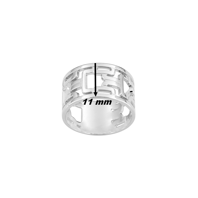 bague -graphique-femme-argent-murat-307008-largeur Adoptez un style contemporain avec cette bague Prospective Graphique en argent 925‰ rhodié. Son motif géométrique aux lignes adoucies apporte une touche de modernité à votre main, tout en finesse. À la fois audacieuse et élégante, cette bague devient vite un indispensable de votre boîte à bijoux., largeur