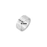 Bague Homme Argent 3 lignes MURAT, largeur