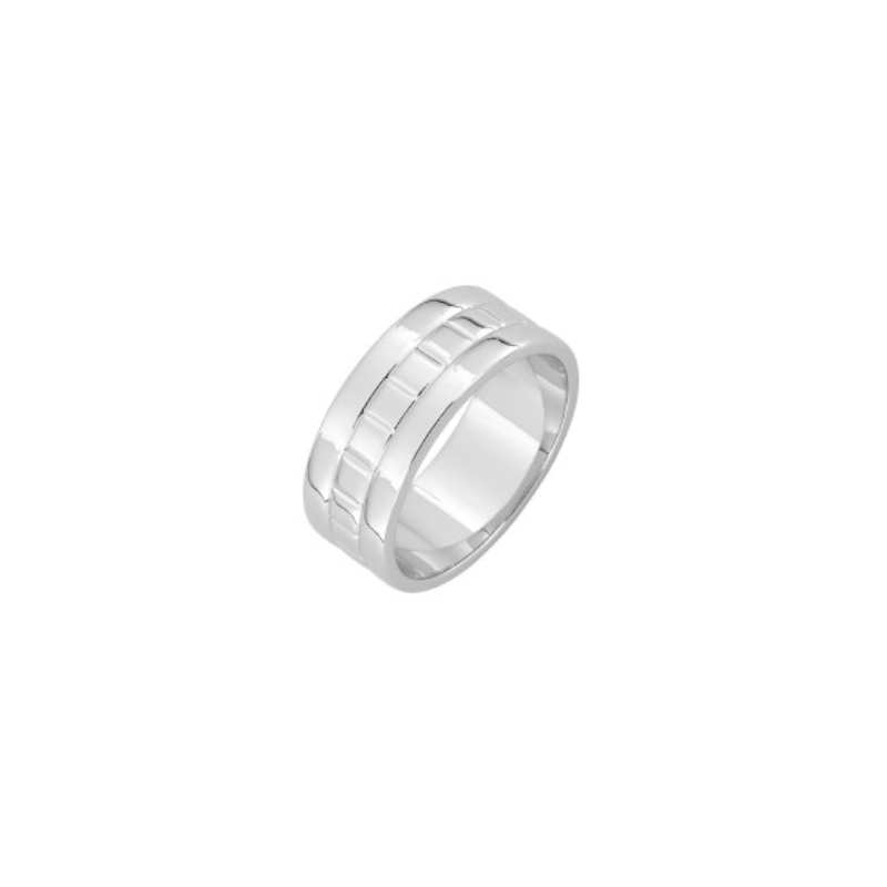 bague-homme-argent-murat-307012 Bague Homme Argent 3 lignes MURAT