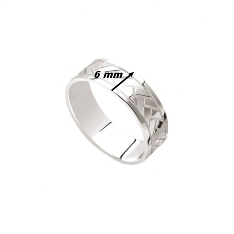 bague-homme-argent-murat-307425-largeur Bague graphique Homme Argent MURAT, largeur