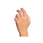 Bague graphique Homme Argent MURAT portée