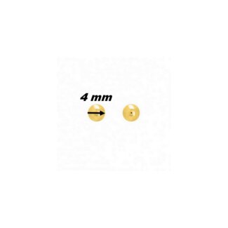 Boucles d’oreilles boule 4mm Femme Or jaune 750/1000 ROBBEZ MASSON, diamètre