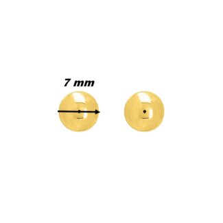 Boucles d’oreilles boule 7mm Femme Or jaune 750/1000 ROBBEZ MASSON, diamètre