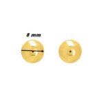 Boucles d’oreilles boule 8mm Femme Or jaune 750/1000 ROBBEZ MASSON