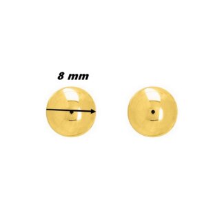 Boucles d’oreilles boule 8mm Femme Or jaune 750/1000 ROBBEZ MASSON