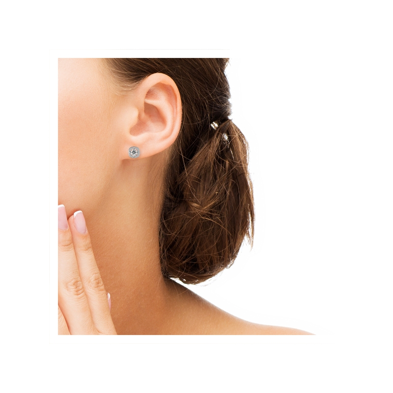boucles-oreilles-clou-femme-argent-oxydes-murat-305269-1-portees Boucles d'oreilles Femme Argent et Oxydes MURAT portées
