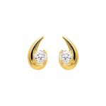 Boucles d’oreilles Femme Or jaune 750/1000 et Oxydes de zirconium ROBBEZ MASSON