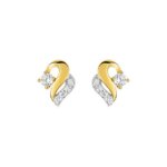 Boucles d’oreilles Femme Or jaune 750/1000 , Rhodium et Oxydes de zirconium ROBBEZ MASSON