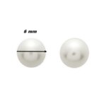 Boucles d’oreilles clous Perles de culture 6 mm Or jaune 750/1000 ROBBEZ MASSON