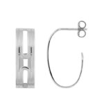 Boucles d'oreilles créoles Femme Argent MURAT